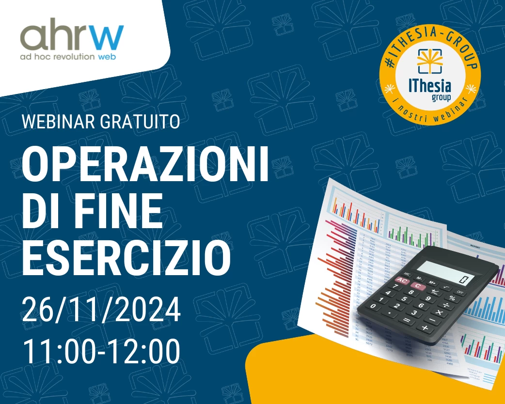 Webinar Ithesia Operazioni AHRW