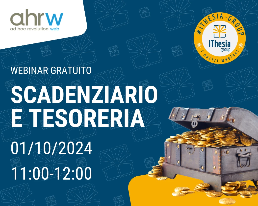 Webinar Ithesia Scadenziario e Tesoreria